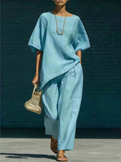 Triplechic™ AsymFlow Wide-Leg Set