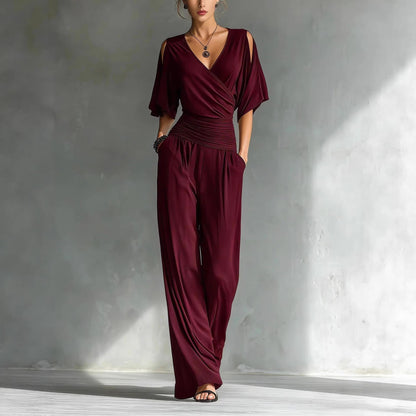 Triplechic™ OffV Contour Jumpsuit