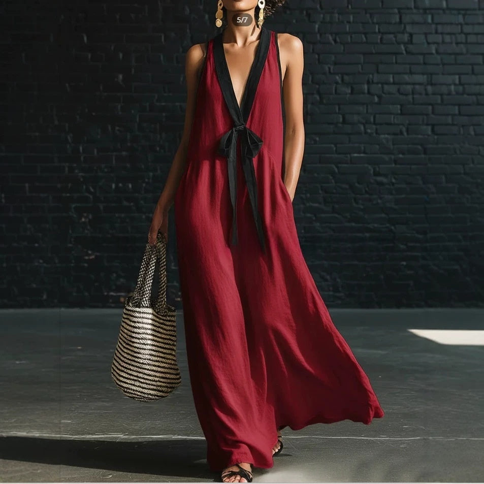 Triplechic™ TieContour Maxi Dress