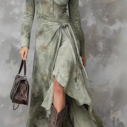Triplechic™ Chic Printed Shirt Dress