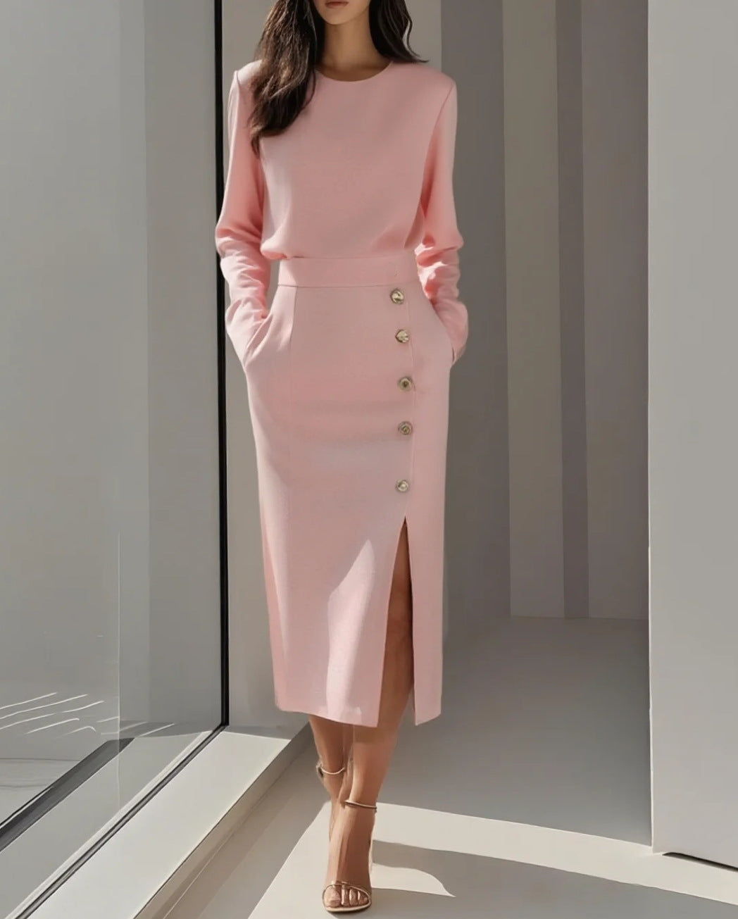 Triplechic™ TieGrace Slit Dress