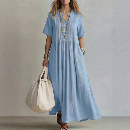 Triplechic™ VEase Pleat Linen Dress