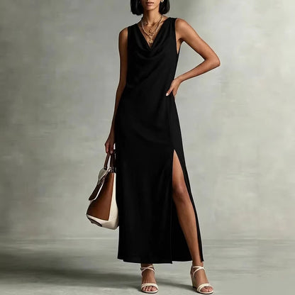 Triplechic™ DrapeSculpt Slit Dress