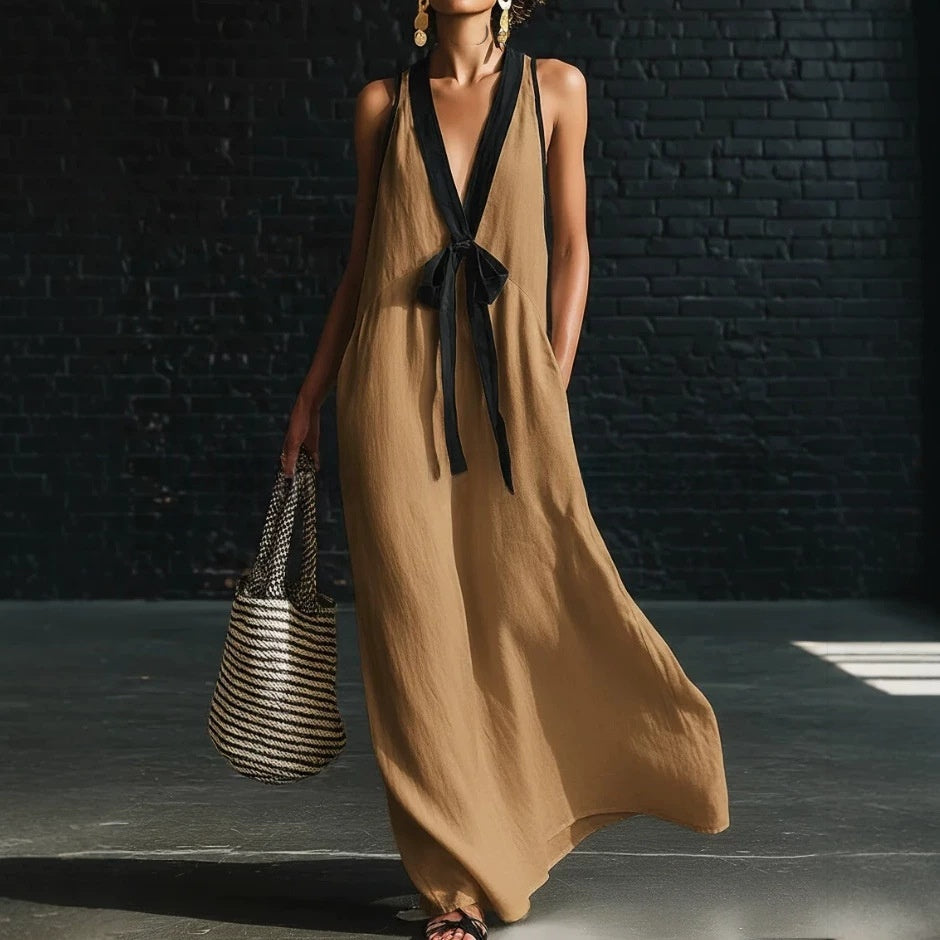 Triplechic™ TieContour Maxi Dress