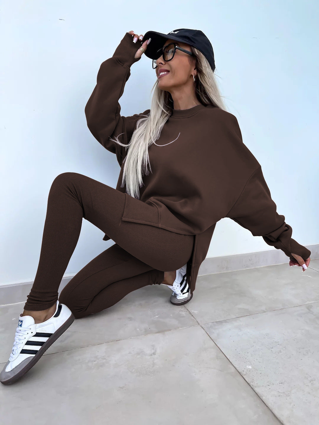 Triplechic ™ Casual Women Sweatshirt Leggings Set