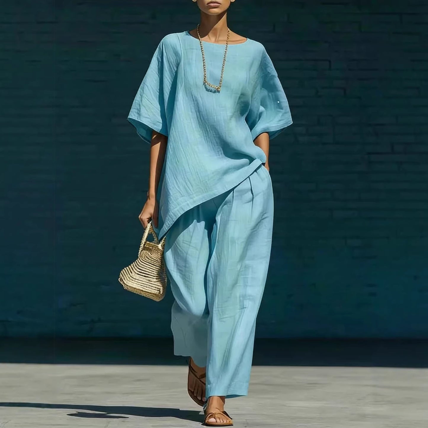 Triplechic™ AsymFlow Wide-Leg Set