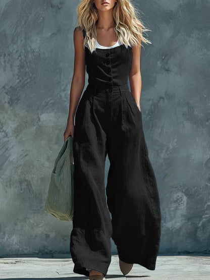 Triplechic™ RetroContour Wide Jumpsuit
