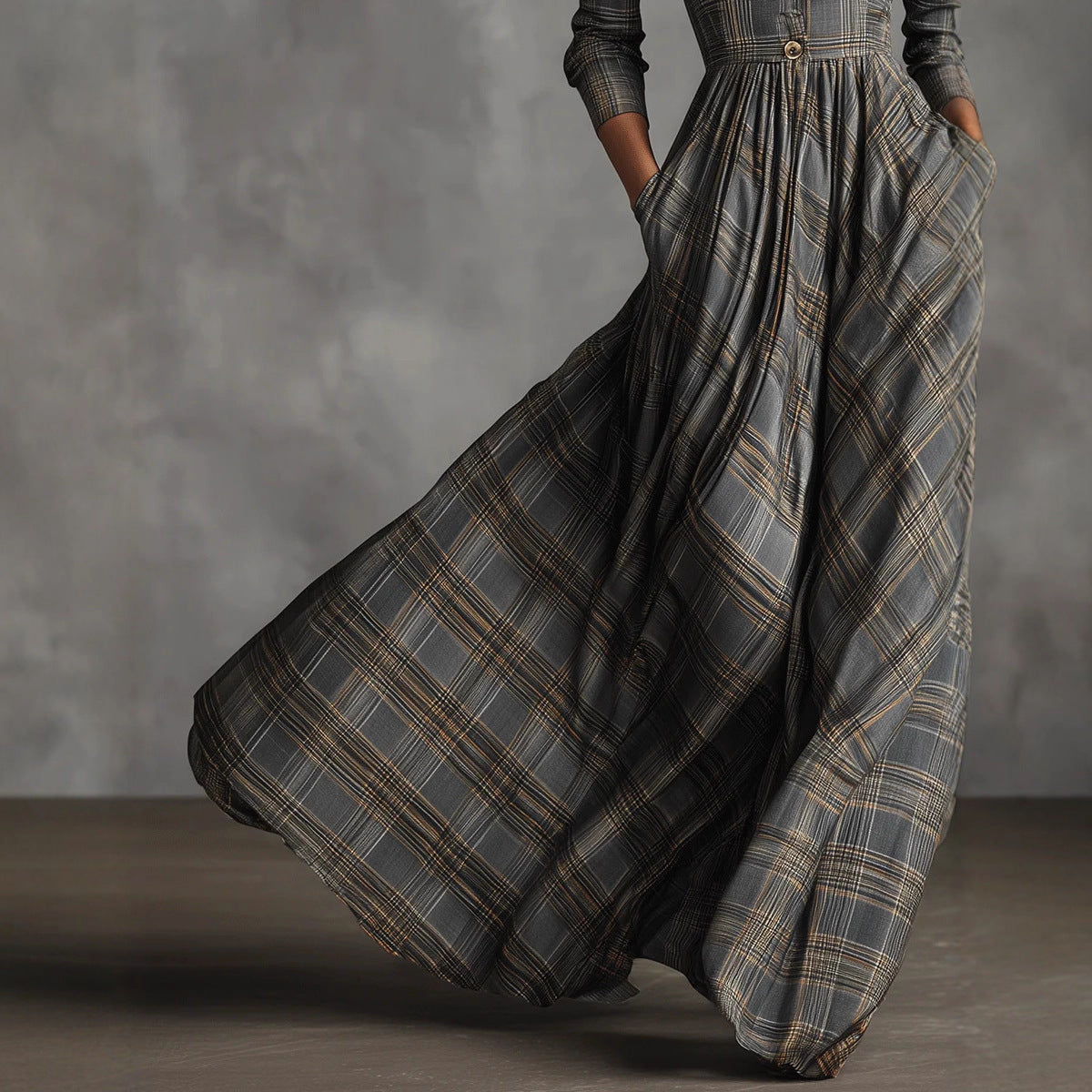 Triplechic™ PlaidVela Maxi Skirt