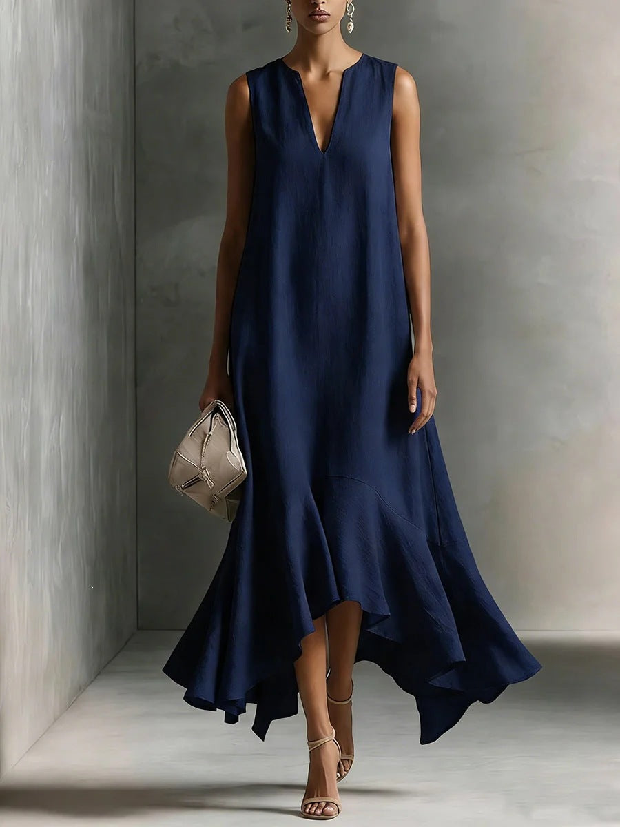 Triplechic™ DeepV AsymContour Dress