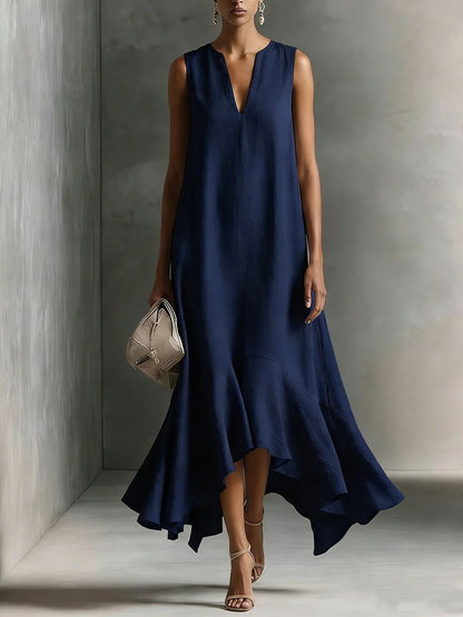 Triplechic™ DeepV AsymContour Dress