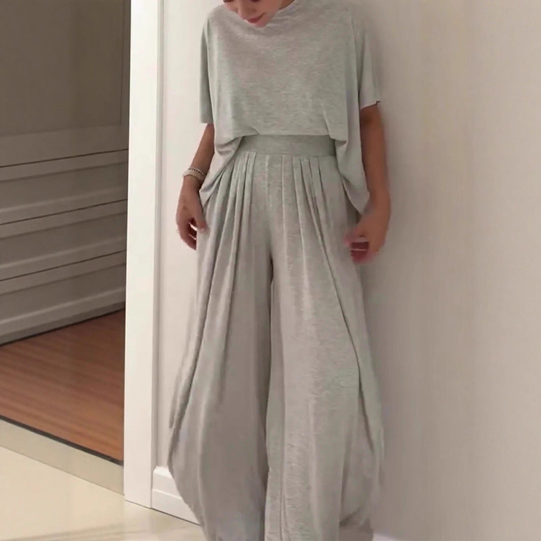 Triplechic™ Casual Wide-Leg Two-Piece Set