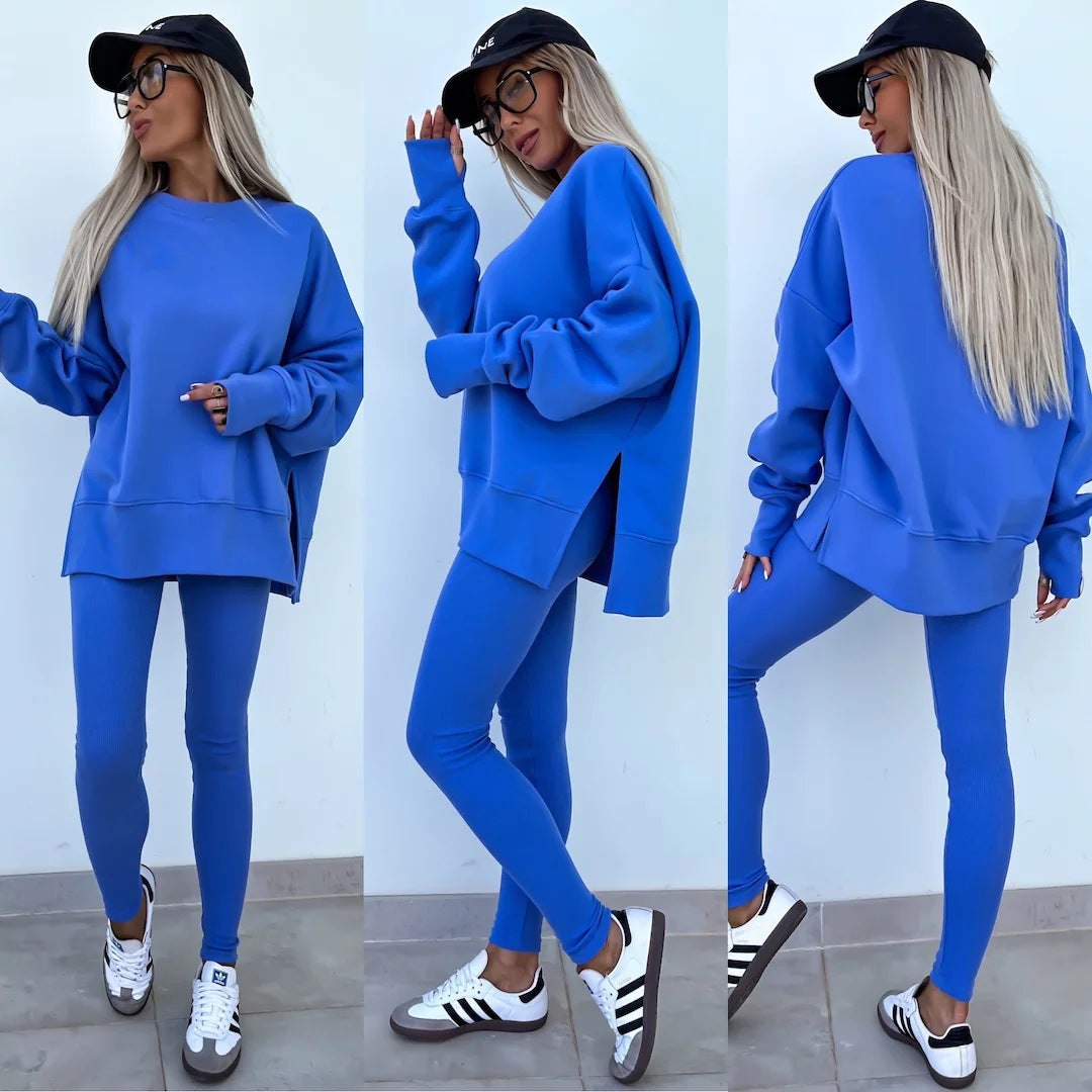 Triplechic ™ Casual Women Sweatshirt Leggings Set