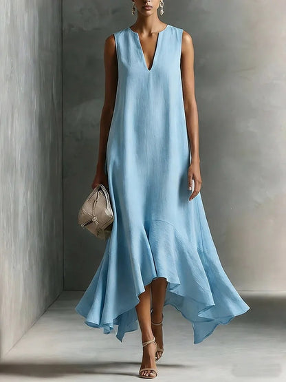 Triplechic™ DeepV AsymContour Dress