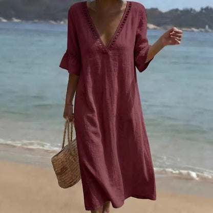 Triplechic™ LinenLace Flow Dress