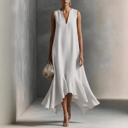Triplechic™ DeepV AsymContour Dress