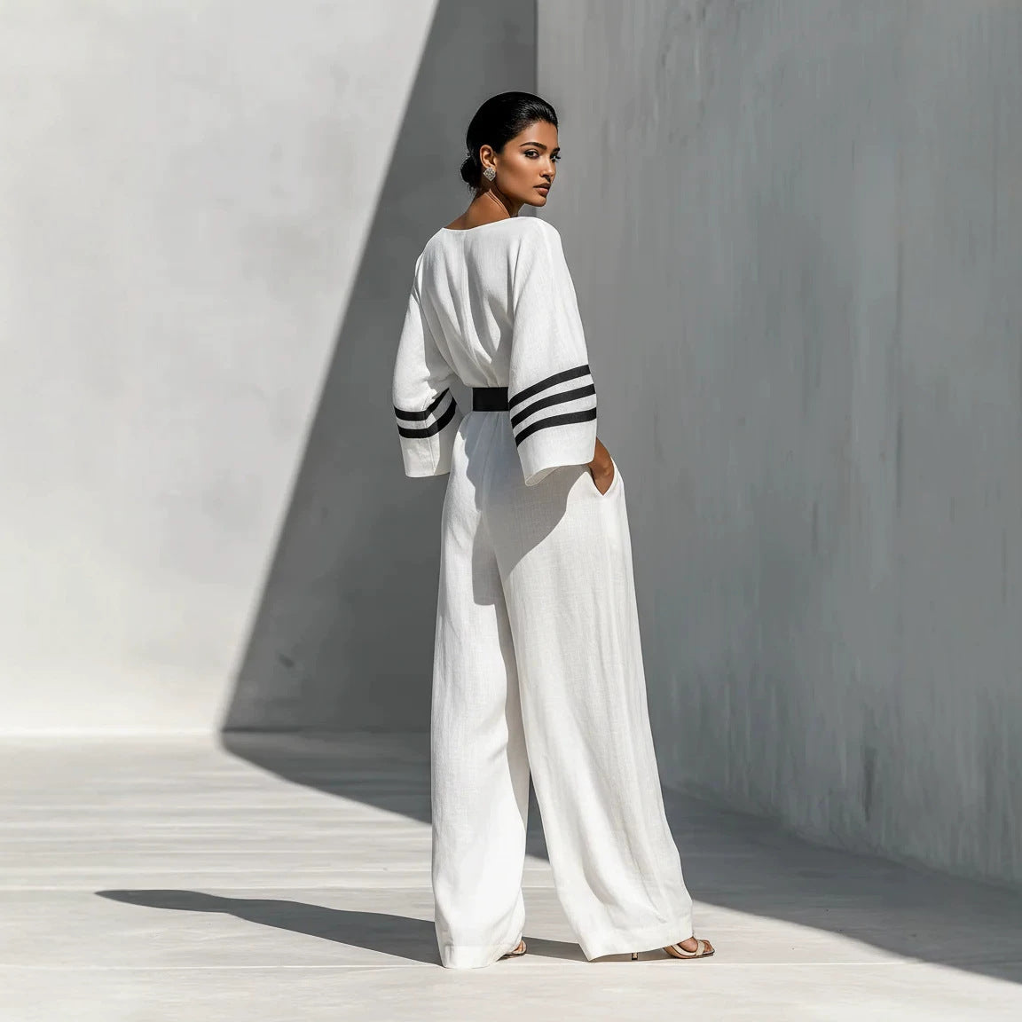 Triplechic™ LinenFlow Wide Jumpsuit