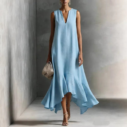Triplechic™ DeepV AsymContour Dress