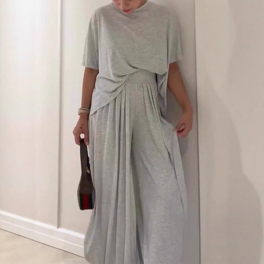 Triplechic™ Casual Wide-Leg Two-Piece Set