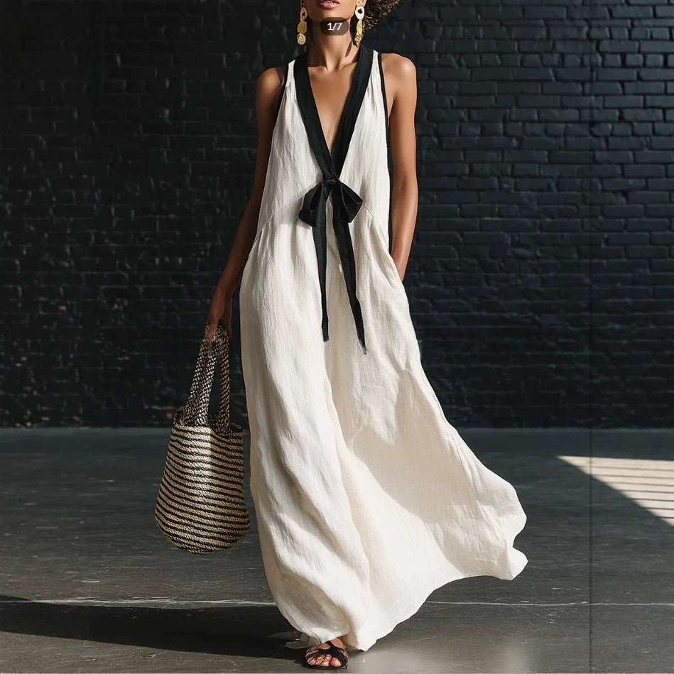 Triplechic™ TieContour Maxi Dress