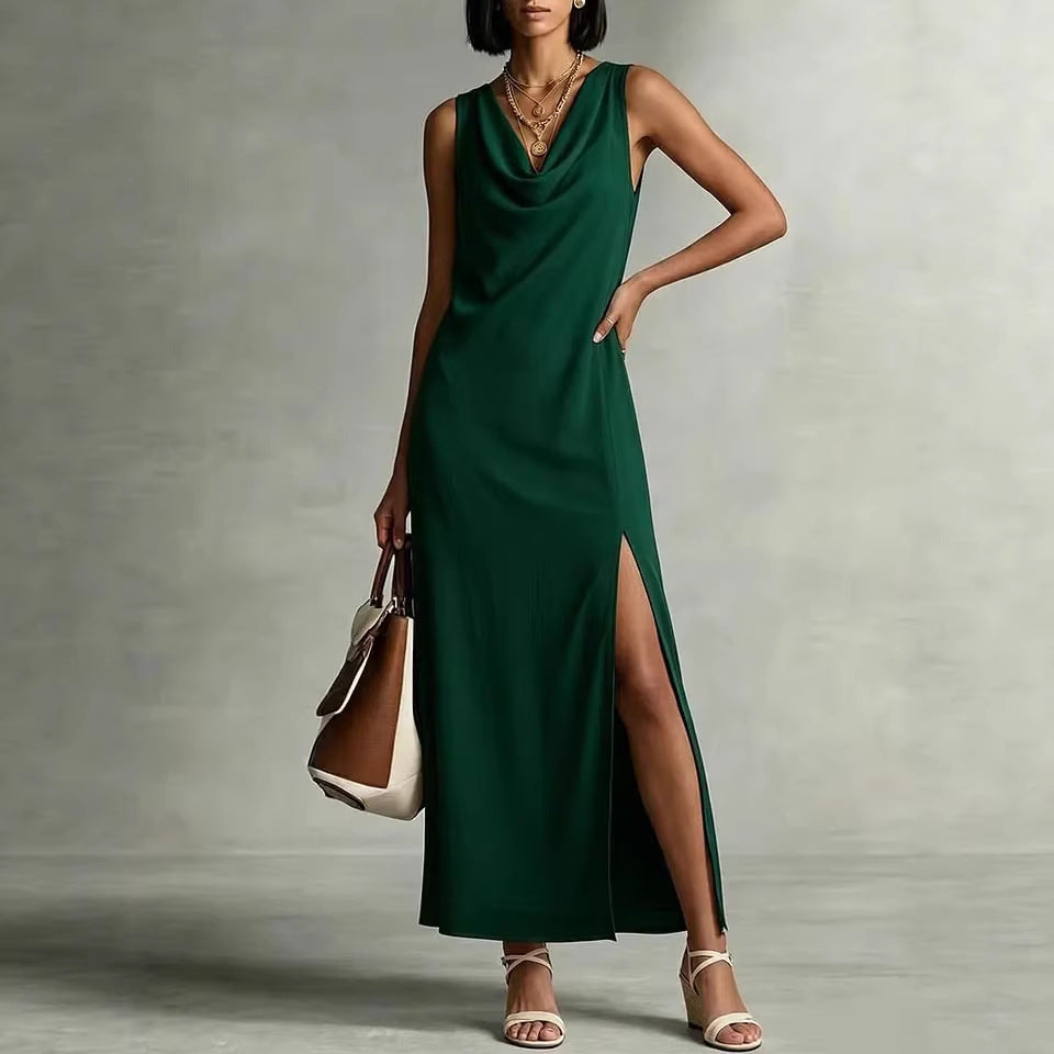 Triplechic™ DrapeSculpt Slit Dress